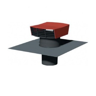 Chapeau de toiture plastique CT-P - Ø 125 ou 150/160 mm [- Sortie toiture VMC - Unelvent]