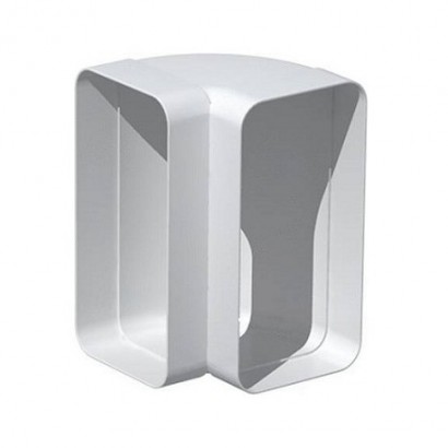 Coude vertical rectangulaire 90° - CVR [- conduits PVC de Ventilation - Unelvent]