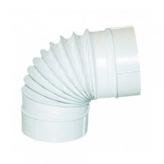 Tube circulaire souple. Long. 50 cm - Ø 100 m - TFC [- conduits PVC de Ventilation - Unelvent]