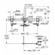 ESSENCE Nouveau - Mélangeur 3 trous lavabo [- Robinetterie salle de bains - GROHE]