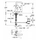 ESSENCE Nouveau - Mitigeur monocommande 1/2" lavabo [- Robinetterie salle de bains - GROHE]