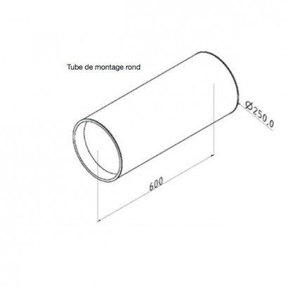 Tube de montage rond pour ComfoAir 70 [- Accessoire VMC double flux pour pièce individuelle - Zehnder]