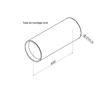 Tube de montage rond pour ComfoAir 70 [- Accessoire VMC double flux pour pièce individuelle - Zehnder]