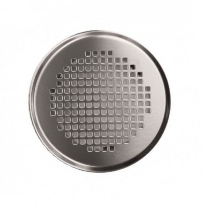 Grille ronde métallique Torino - Ø 125 mm - Blanche ou Inox - Bouche acier  - Réseau ventilation - Zehnder