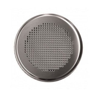 Grille ronde métallique Venezia - Ø 125 mm - Blanche ou Inox [- Bouche acier - Réseau ventilation - Zehnder]