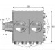 Caisson de distribution 16 piquages - CDP 16X75 [- Conduits et accessoires VMC en PE - Réseau Clip & Go - Atlantic]