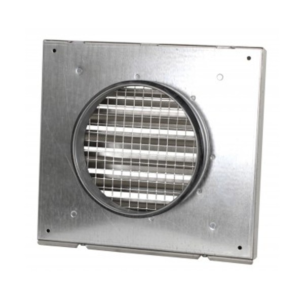 GRILLE MURALE EXTERIEUR INOX POLI 160mm